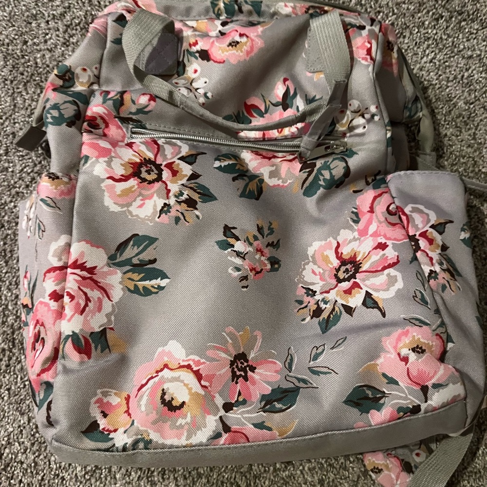 Vguc baby essentials floral diaper backpack